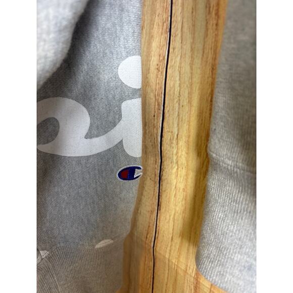 Champion Reverse Weave Logo Hoodie Gray Size Small - Picture 7 of 7